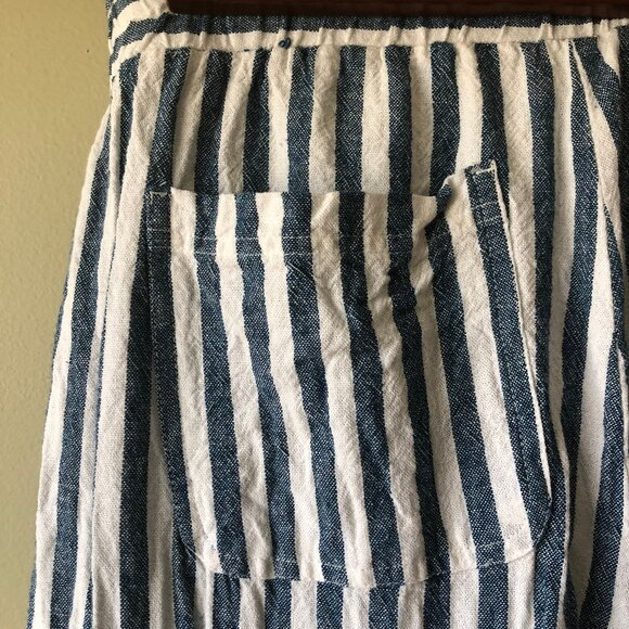 Jolt | Blue and White Striped Pants with Belt - Picture 4 of 5